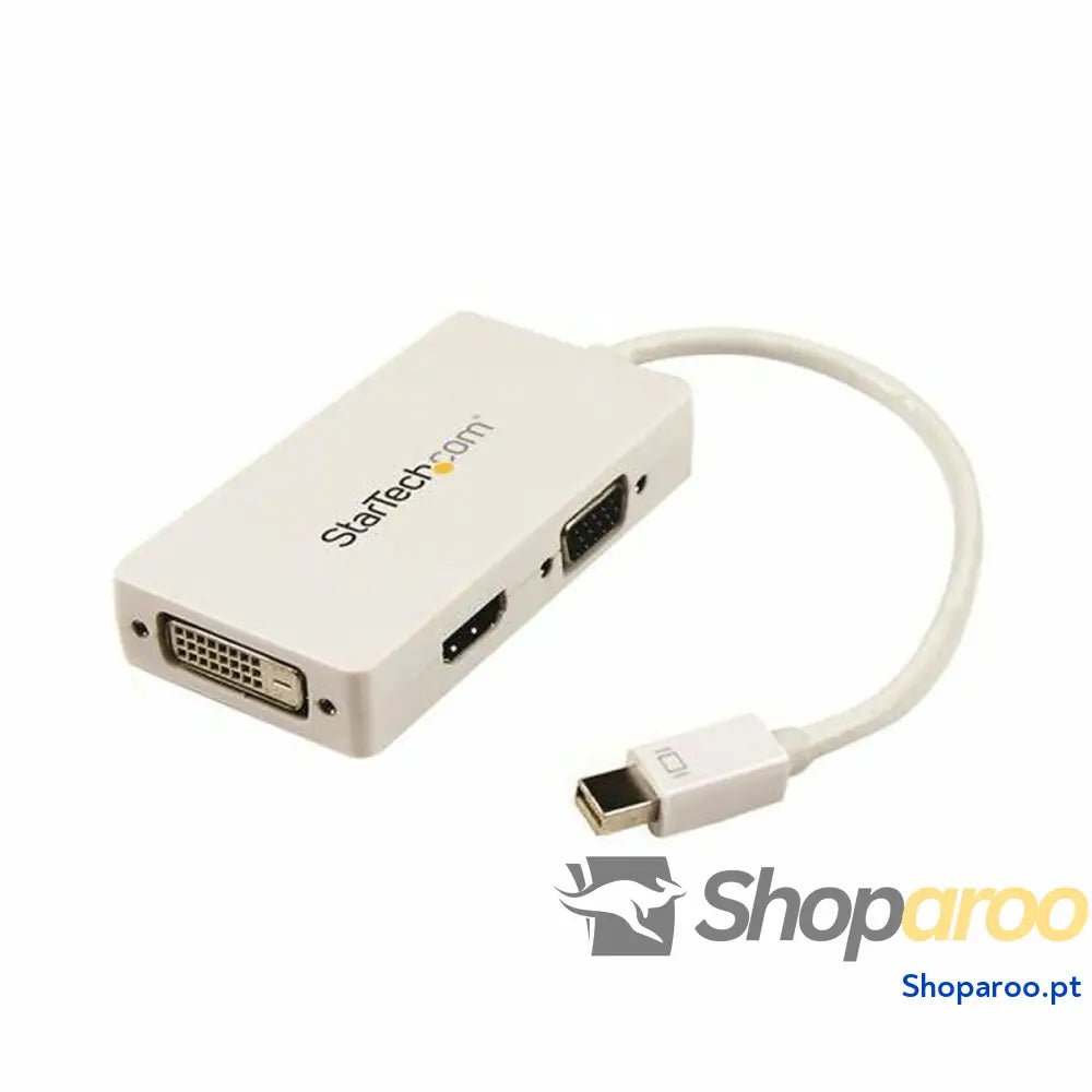 Adaptador Mini DisplayPort para VGA/DVI/HDMI Startech MDP2VGDVHDW Branco Preto