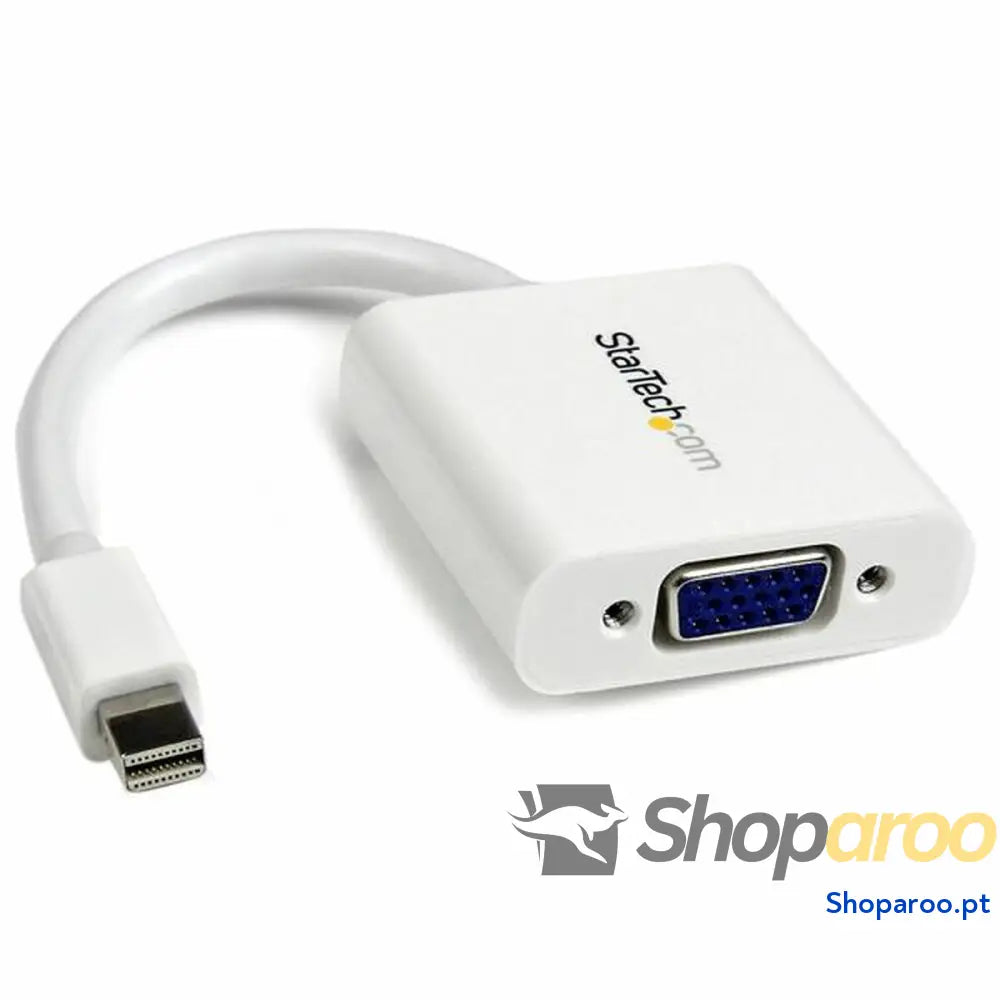 Adaptador Mini DisplayPort para VGA Startech MDP2VGAW Branco Preto 0,12 m
