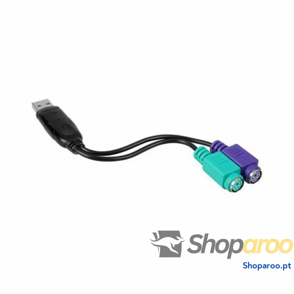 Adaptador PS/2 para USB NANOCABLE 10.03.0101 Preto 0,15 m