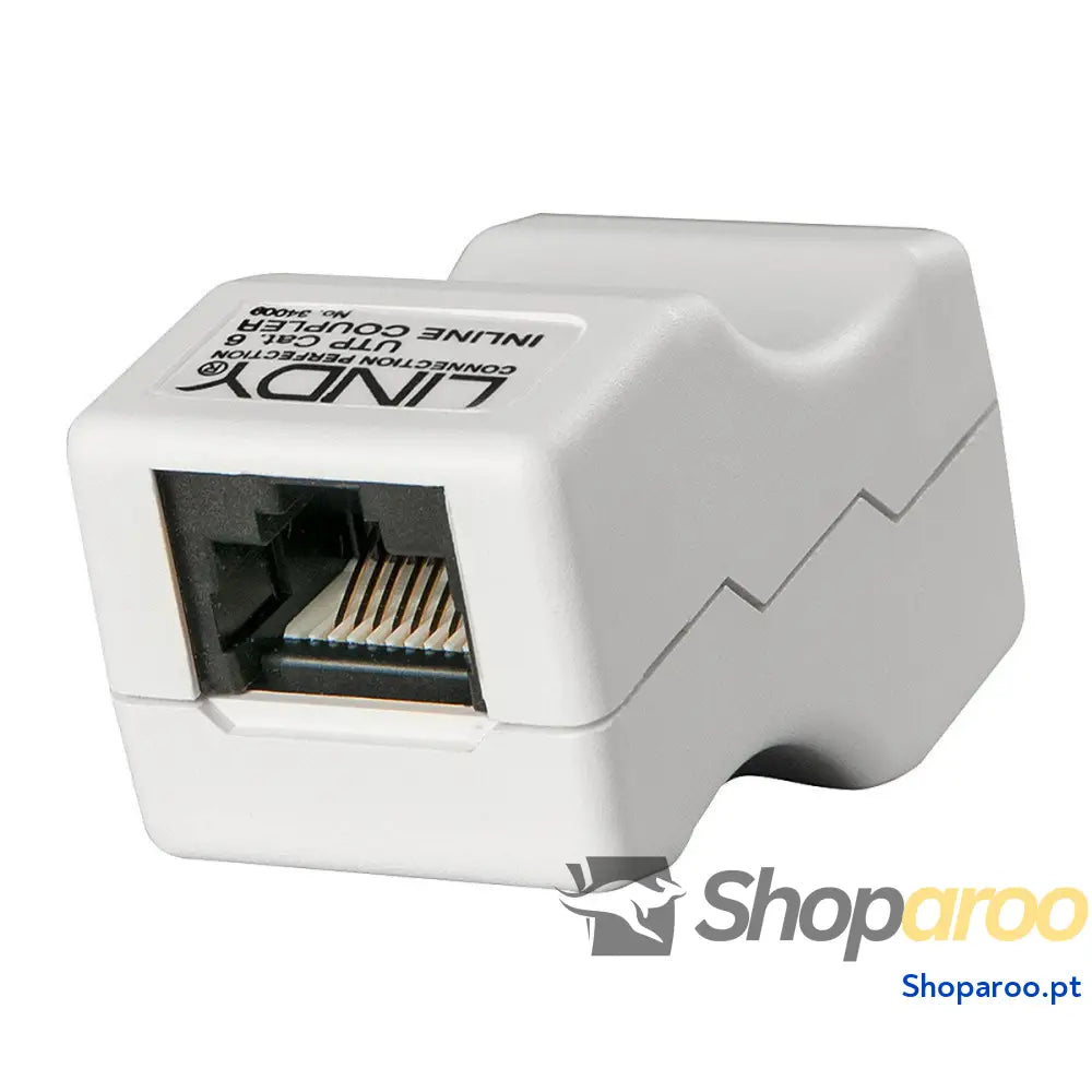 Adaptador RJ45 LINDY 34009 Branco Cinzento 1 Unidade