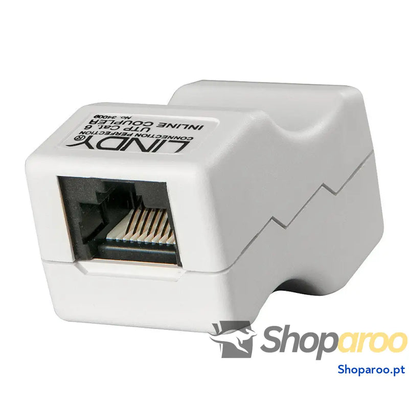 Adaptador RJ45 LINDY 34009 Branco Cinzento 1 Unidade