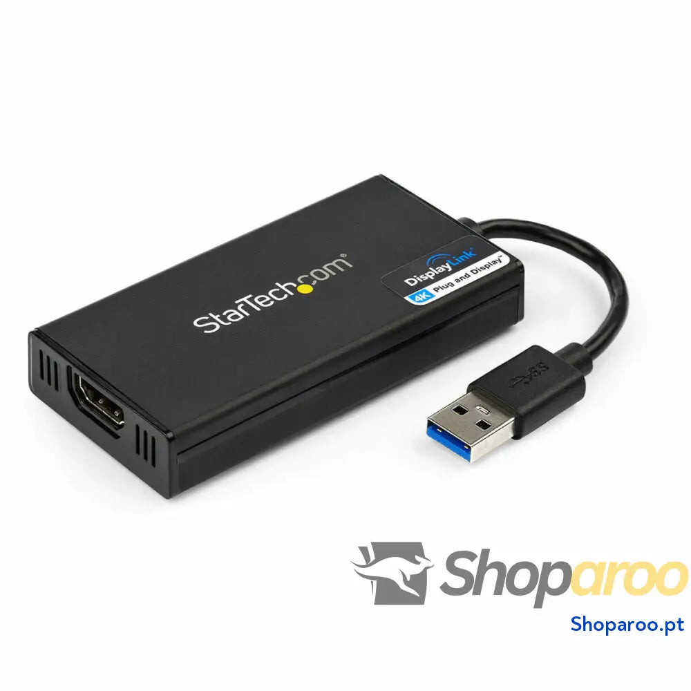 Adaptador USB 3.0 para HDMI Startech USB32HD4K            Preto