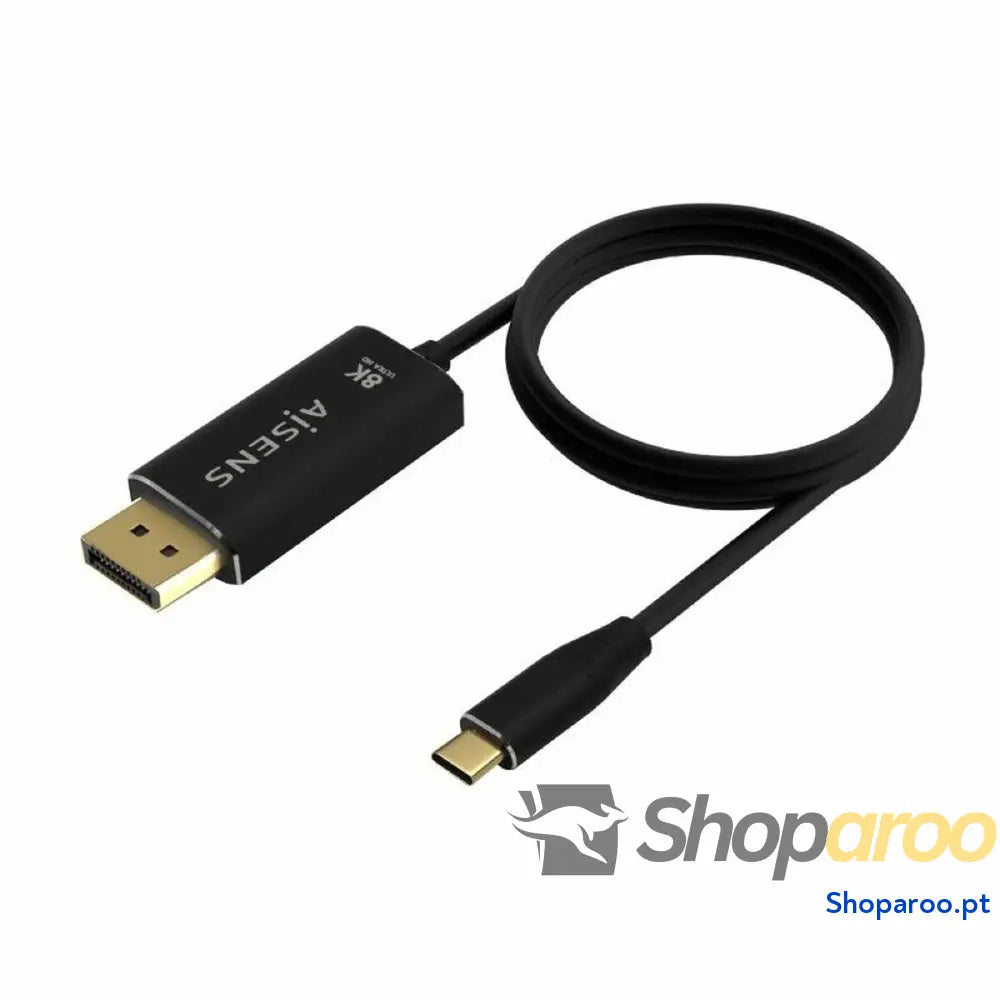 Adaptador USB-C para DisplayPort Aisens A109-0686 Preto 80 cm