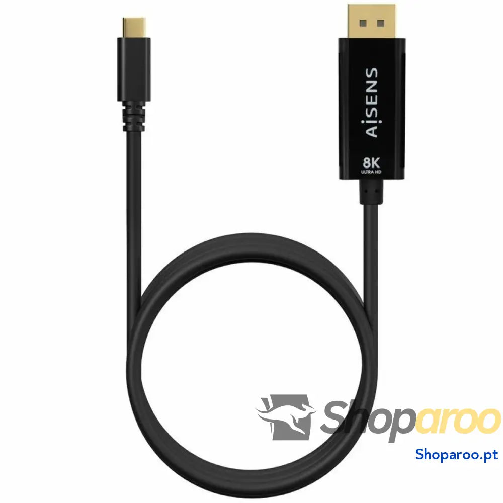 Adaptador USB-C para DisplayPort Aisens A109-0689 Preto 1,8 m