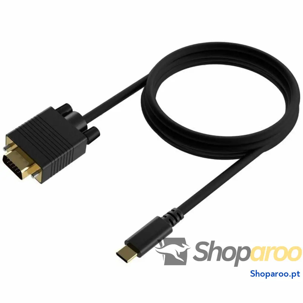 Adaptador USB-C para DisplayPort Aisens A109-0692 Preto 80 cm