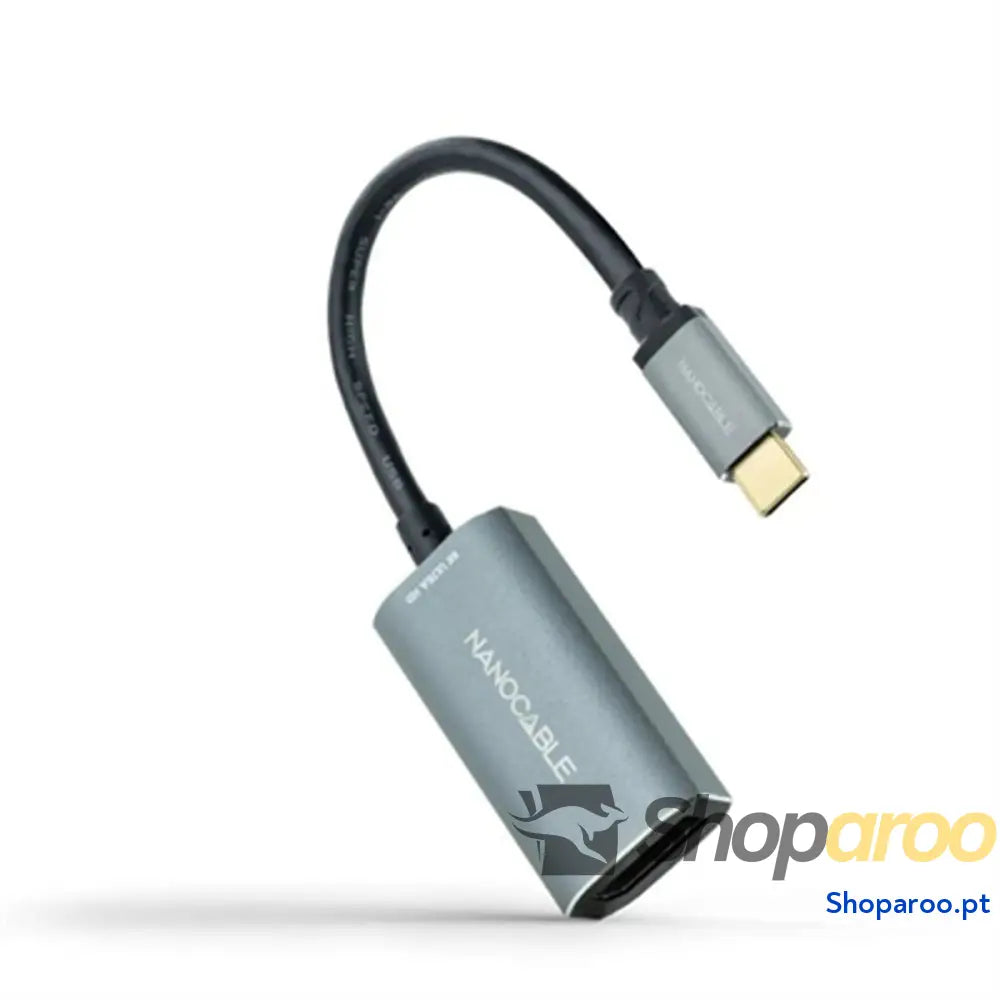 Adaptador USB-C para DisplayPort NANOCABLE 10.16.4104-G Cinzento 15 cm 8K Ultra HD