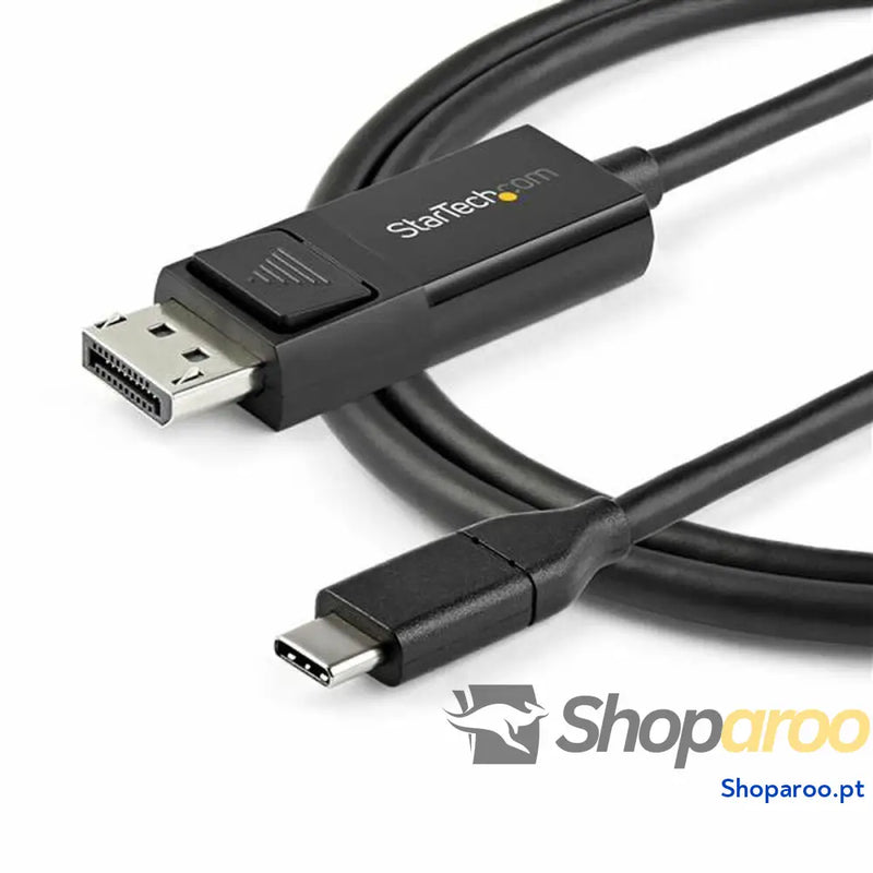 Adaptador USB C para DisplayPort Startech CDP2DP1MBD           Preto 1 m