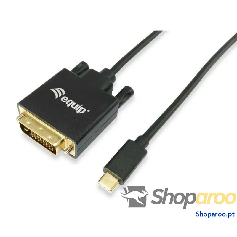 Adaptador USB C para DVI Equip 133468 Preto 1,8 m