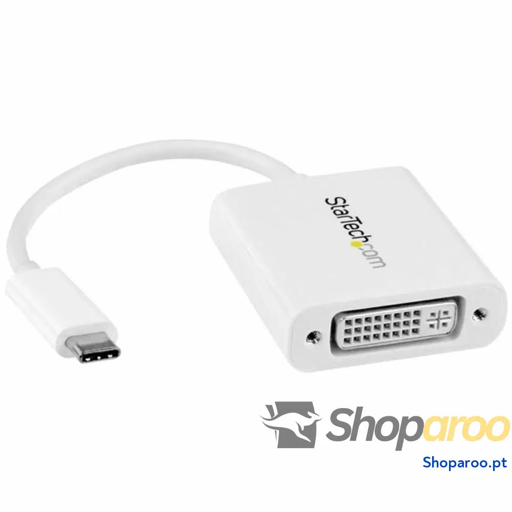Adaptador USB C para DVI Startech CDP2DVIW Branco