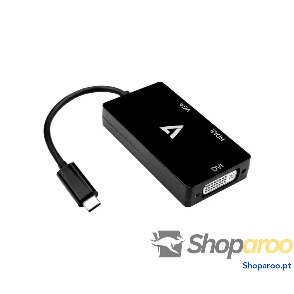 Adaptador USB-C para HDMI V7 V7UC-VGADVIHDMI-BLK Preto