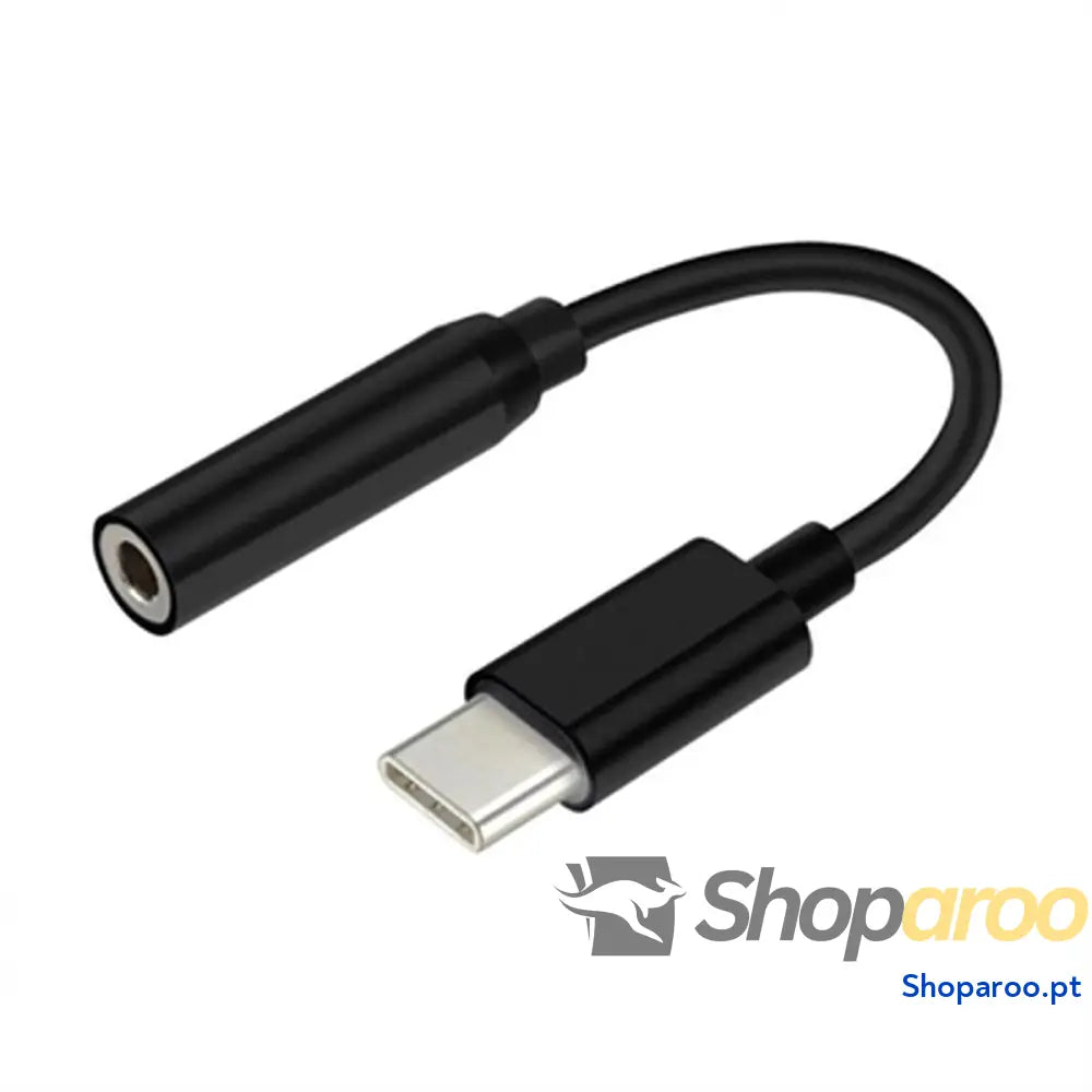 Adaptador USB-C para Jack 3.5 mm Aisens A109-0348 Preto 15 cm (1 Unidade)