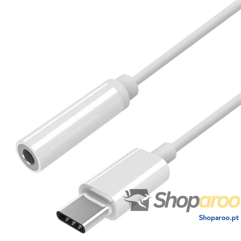 Adaptador USB-C para Jack 3.5 mm Aisens A109-0384 15 cm Branco
