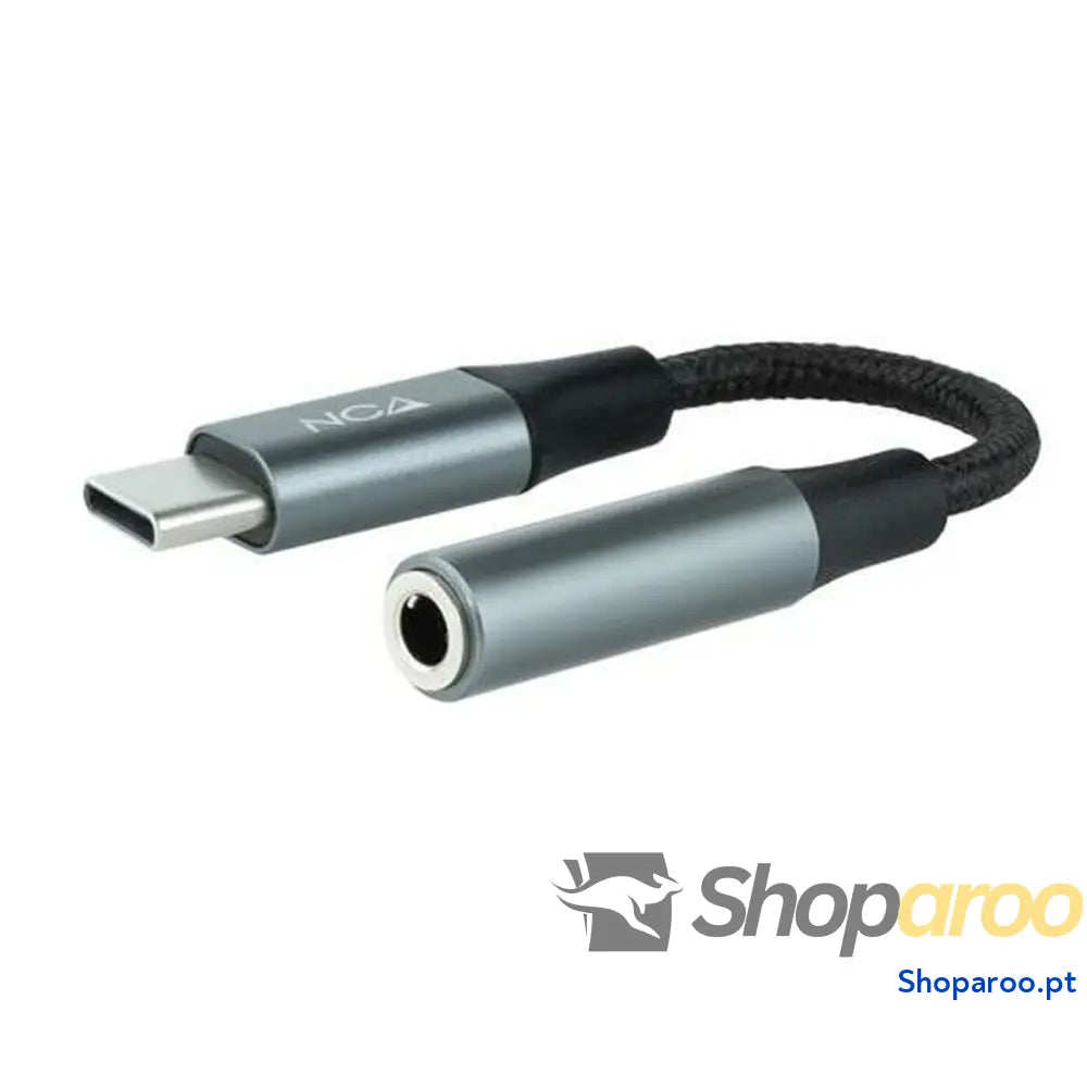 Adaptador USB-C para Jack 3.5 mm NANOCABLE 10.24.1204 11 cm Cinzento