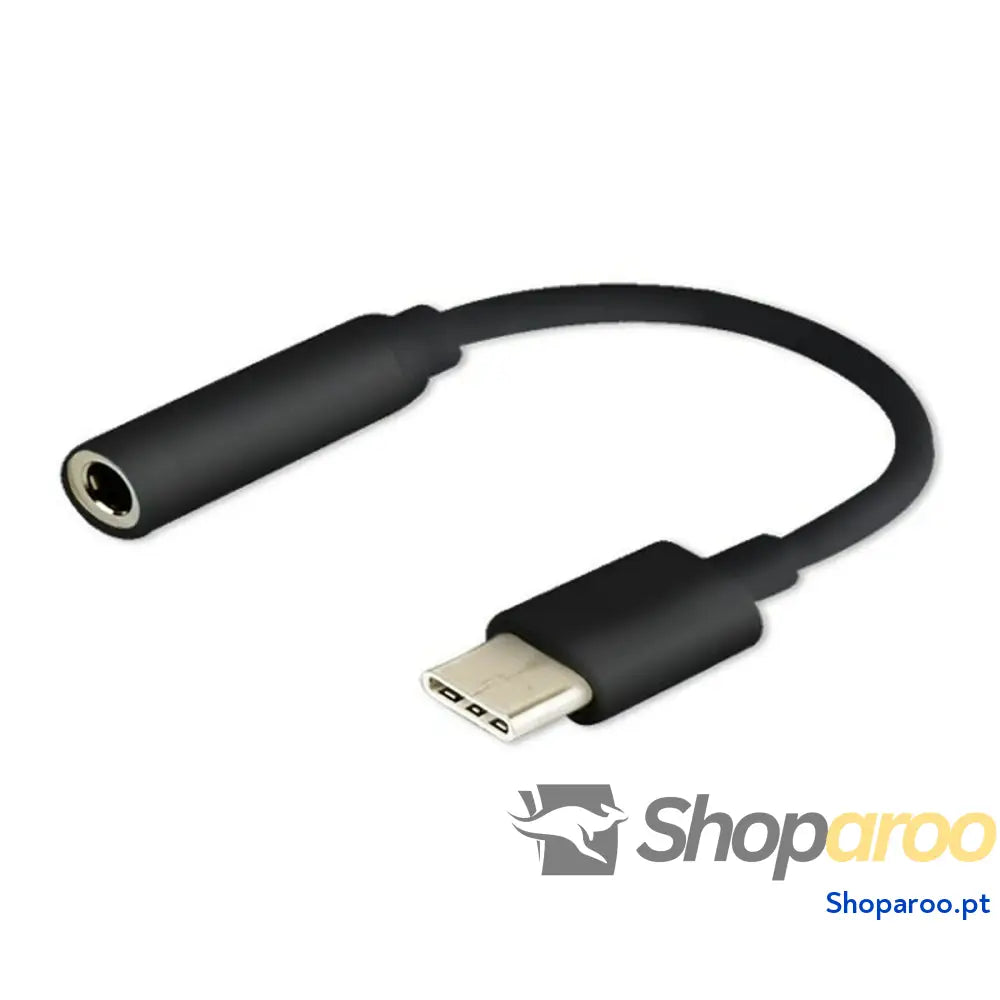 Adaptador USB C para Jack 3.5 mm Savio AK-35/B Preto