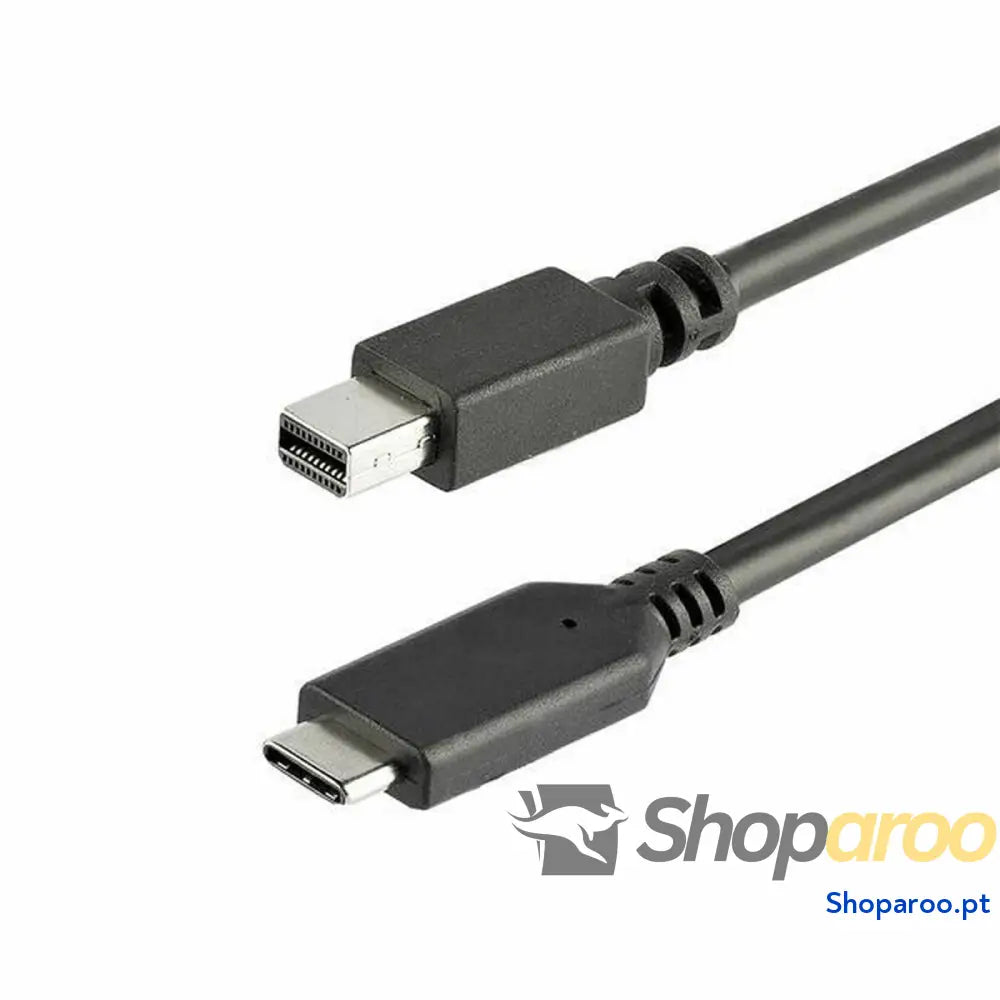Adaptador USB C para Mini DisplayPort Startech CDP2MDPMM1MB         Preto 1 m
