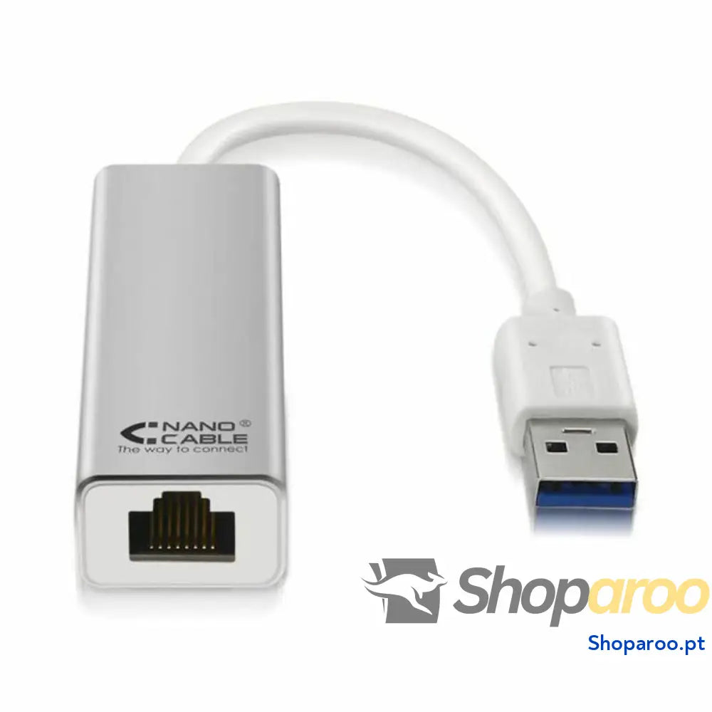Adaptador USB-C para Rede RJ45 NANOCABLE USB 3.0/RJ-45, 0.15m