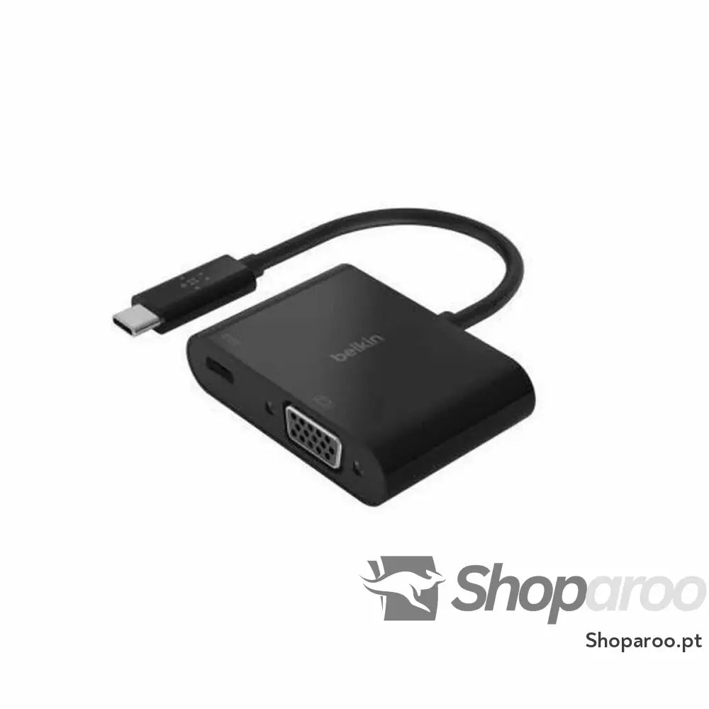Adaptador USB C para VGA Belkin AVC001BTBK Preto