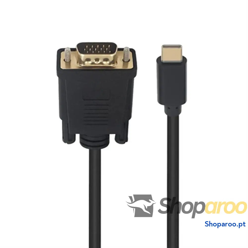 Adaptador USB-C para VGA Ewent Preto 1,8 m