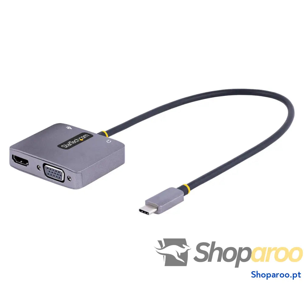 Adaptador USB C para VGA/HDMI Startech 122-USBC-HDMI-4K-VGA