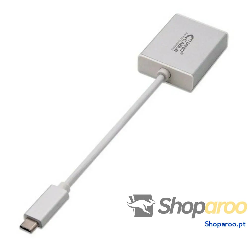 Adaptador USB-C para VGA NANOCABLE 10.16.4101 10 cm