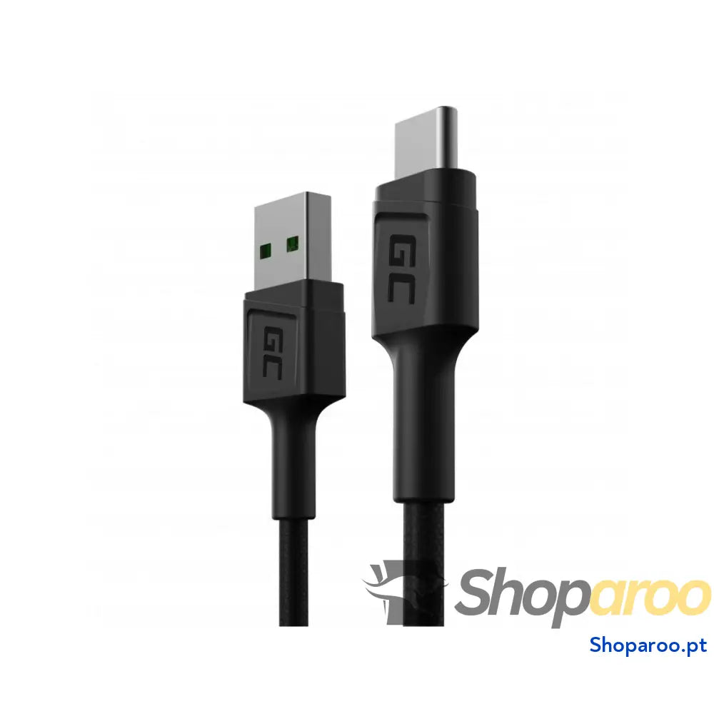 Adaptador USB para USB-C Green Cell KABGC25 Preto 30 cm