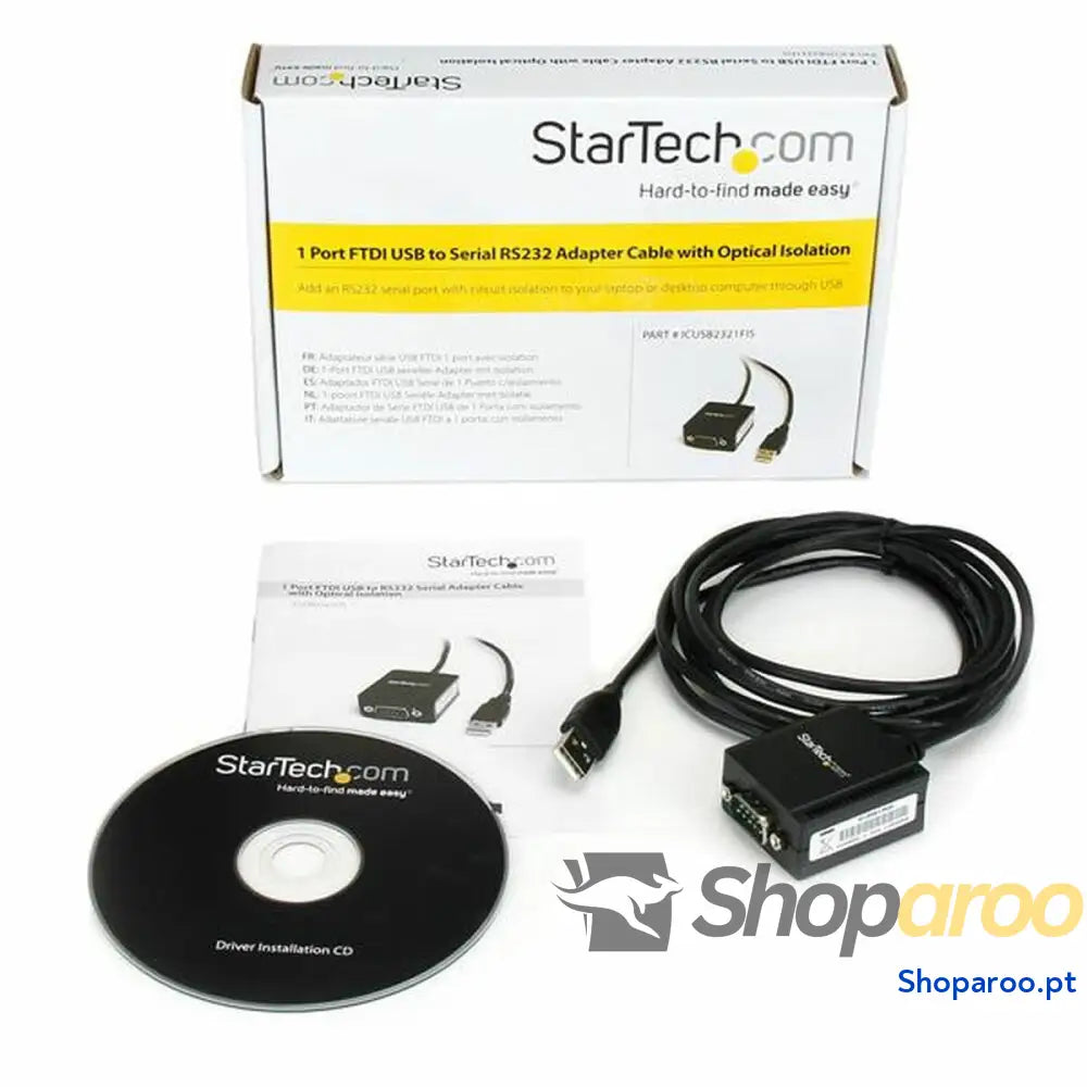 Adaptador USB para RS232 Startech ICUSB2321FIS         Preto