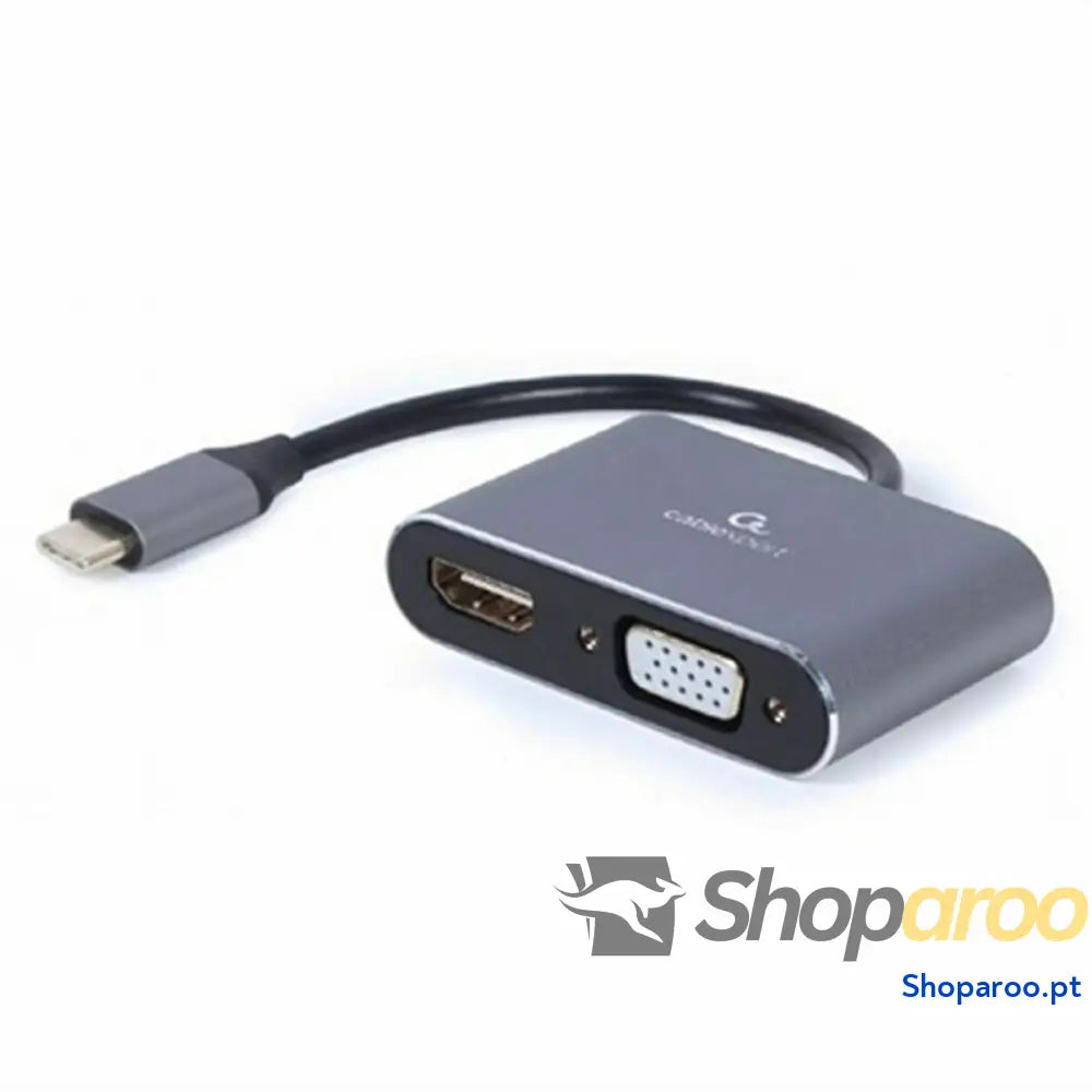 Adaptador USB para VGA/HDMI GEMBIRD A-USB3C-HDMIVGA-01