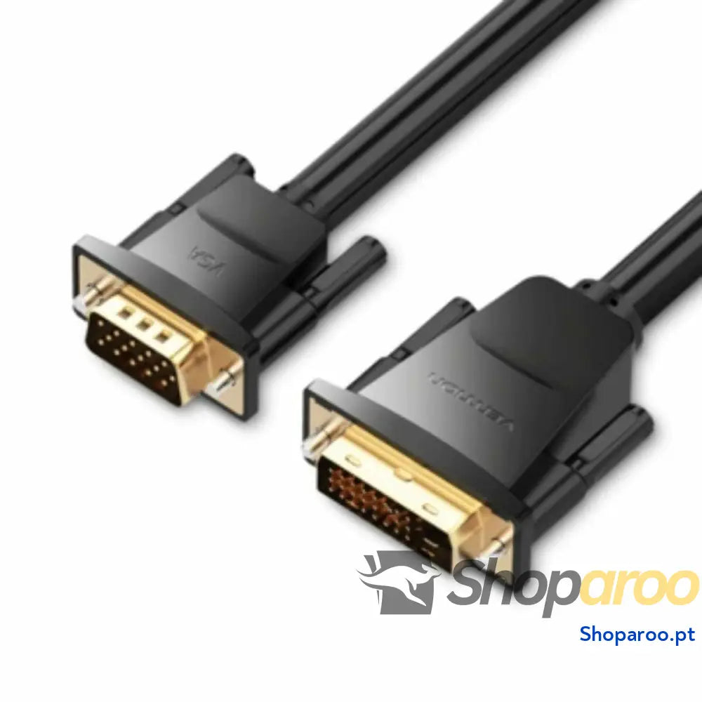 Adaptador VGA para DVI Vention EABBG Preto 1,5 m