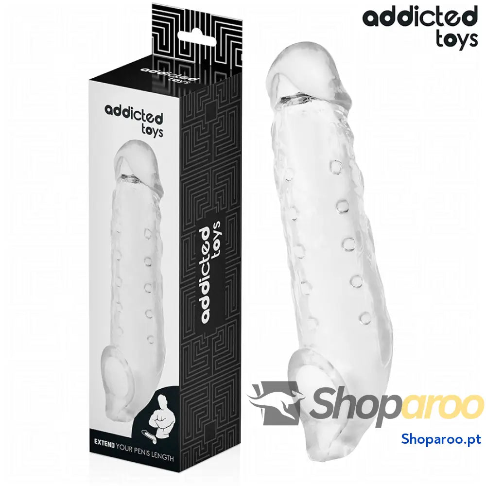 ADDICTED TOYS - BAINHA DE PÊNIS TRANSPARENTE TAMANHO M 27 CM