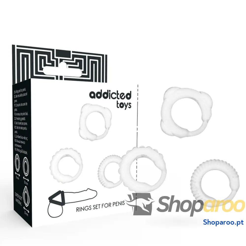 ADDICTED TOYS - C-RING SET CLARO