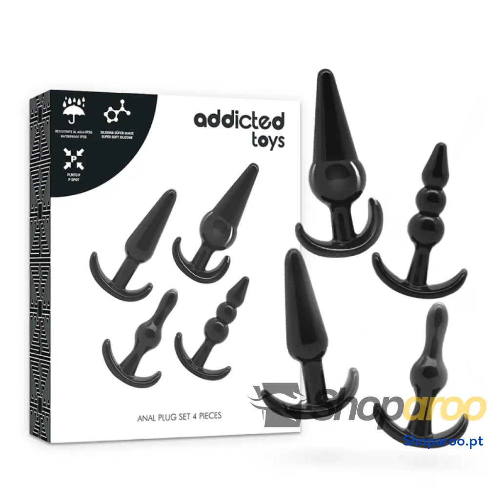 ADDICTED TOYS CONJUNTO 4 PLUGS ANAIS