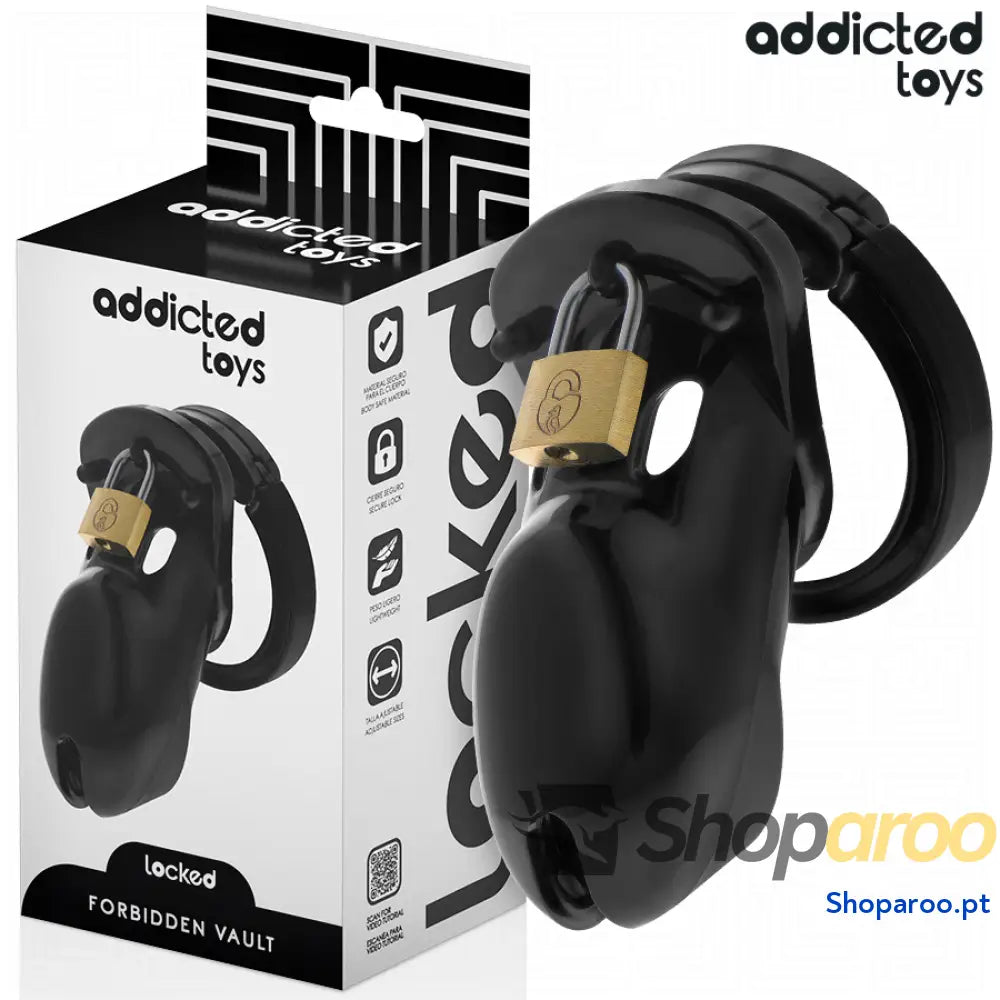 ADDICTED TOYS LOCKED - GAIOLA PARA PÊNIS FORBIDDEN VAULT 10 CM