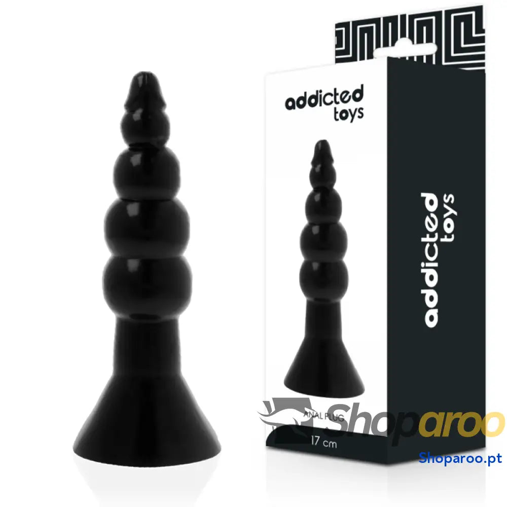 ADDICTED TOYS - PLUG ANAL 17 CM PRETO