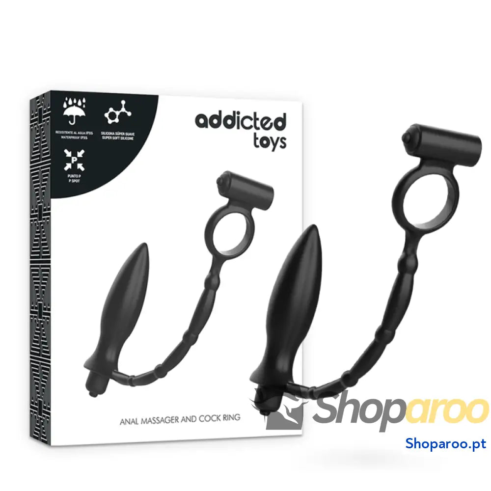 ADDICTED TOYS - PLUG ANAL COM ANEL VIBRATÓRIO