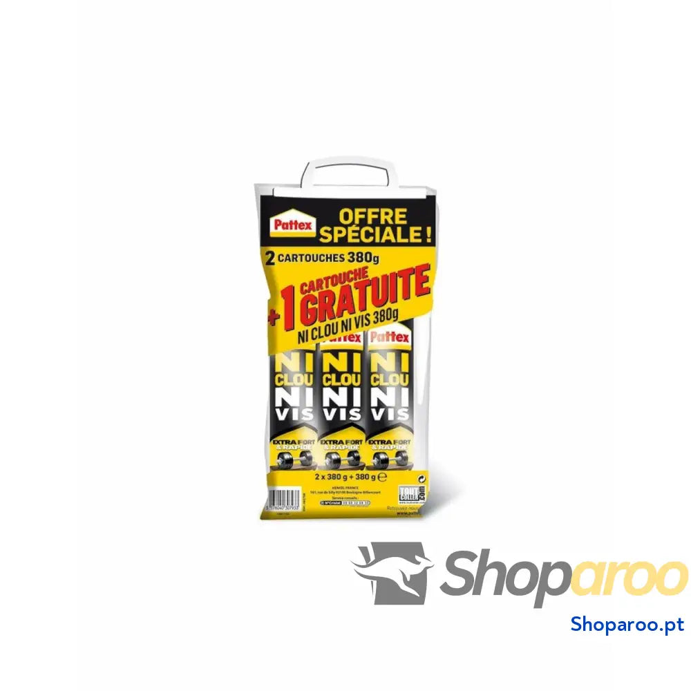 Adesivo de montagem Pattex 380 g x 2