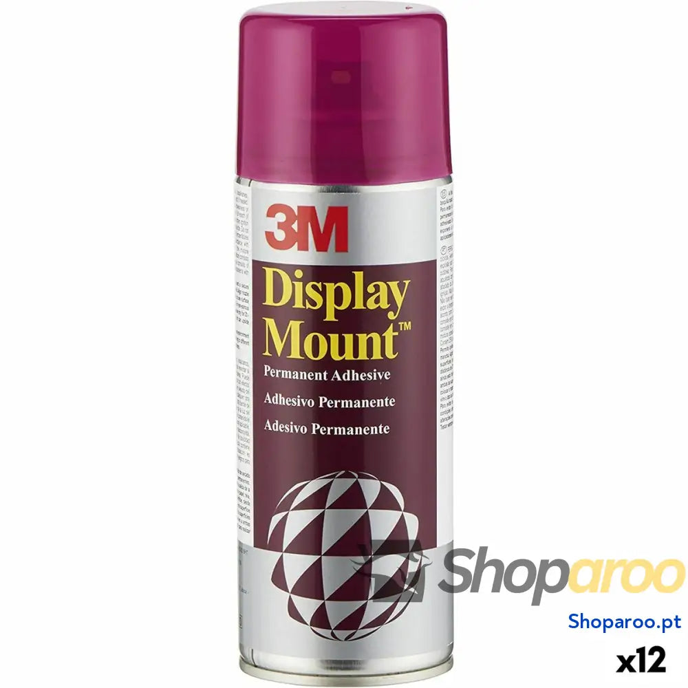Adesivo em spray 3M Display Mount 400 ml Permanente (12 Unidades)