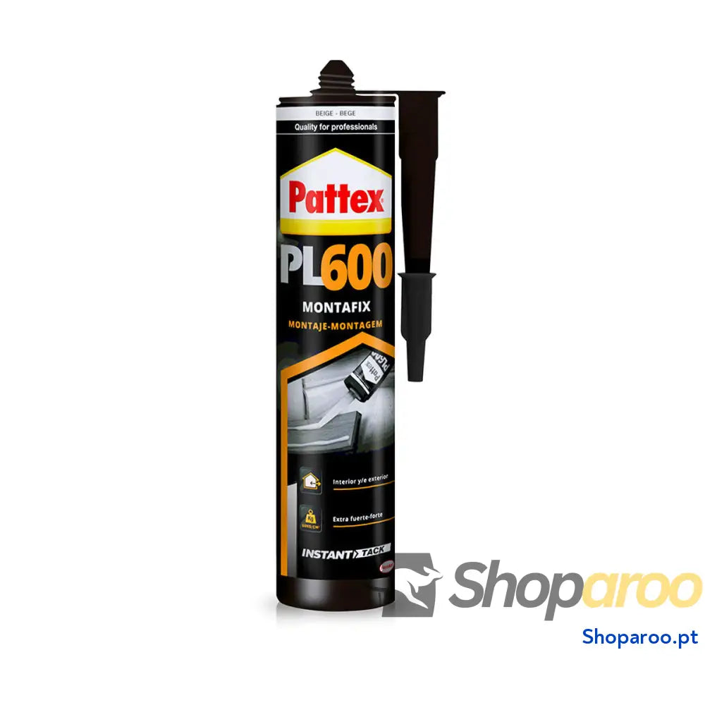 Adesivo para acabamentos Pattex pi600 montafix Bege 300 ml Pasta