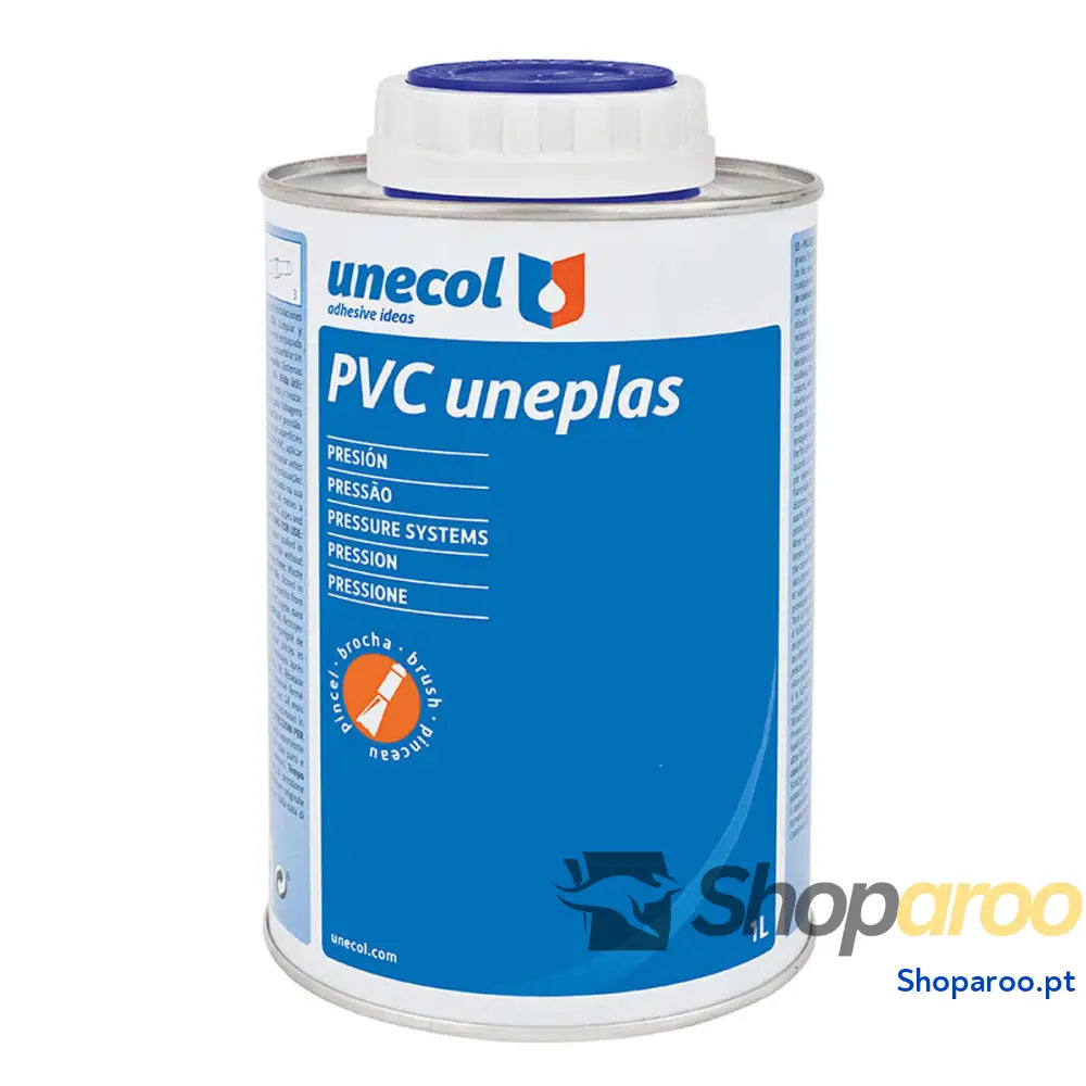 Adesivo para tubos de PVC Unecol Uneplas A2040 Pincel 1 L