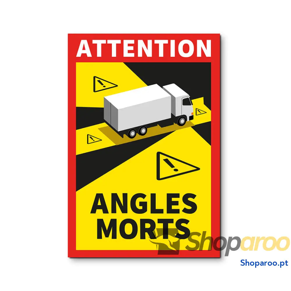 Adesivos EDM 02188 Angles Morts 17 x 25 cm Camião 3 Unidades