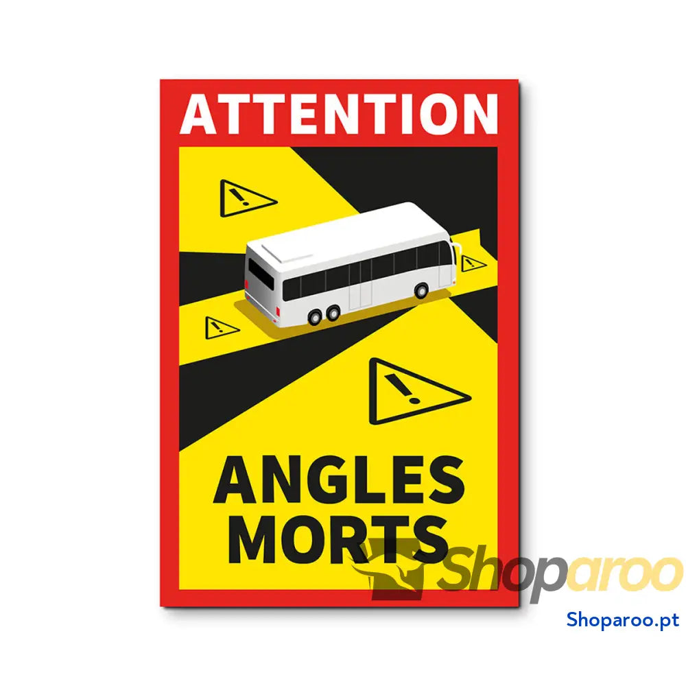 Adesivos EDM 02192 Angles Morts 17 x 25 cm Autocarro 3 Unidades