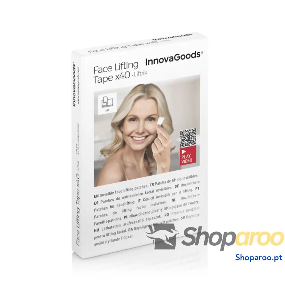 Adesivos Invisíveis de Lifting Facial Liftrik InnovaGoods 40 Unidades