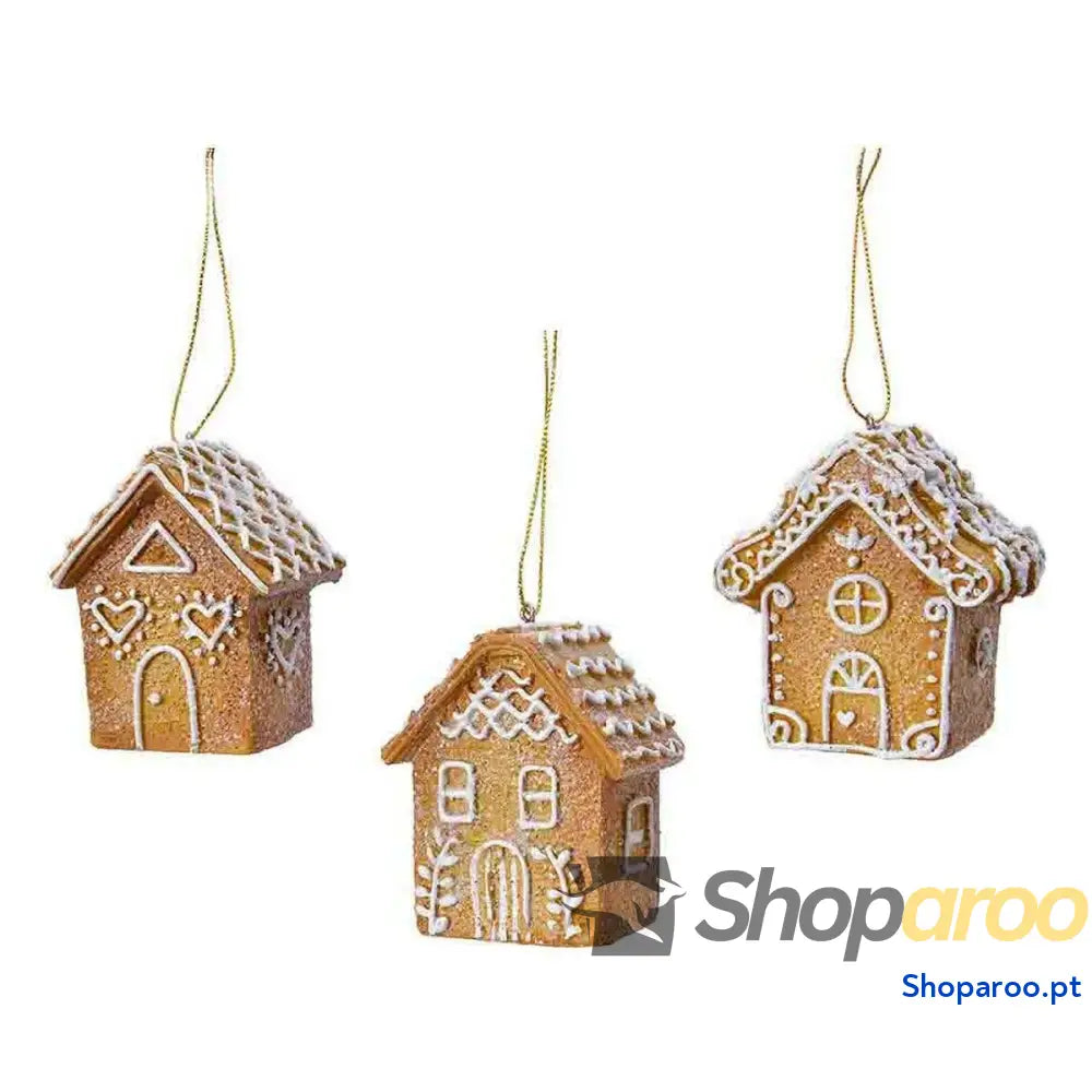 Adorno Natalício Árvore de Natal Poliresina Ø 7 cm Gengibre Casita
