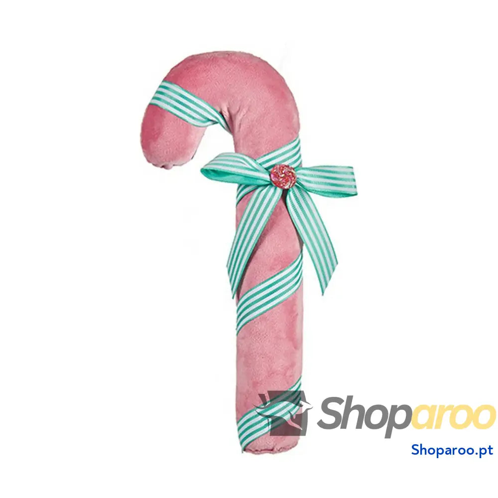 Adorno Natalício Bastão 9 x 4 23 cm Cor de Rosa