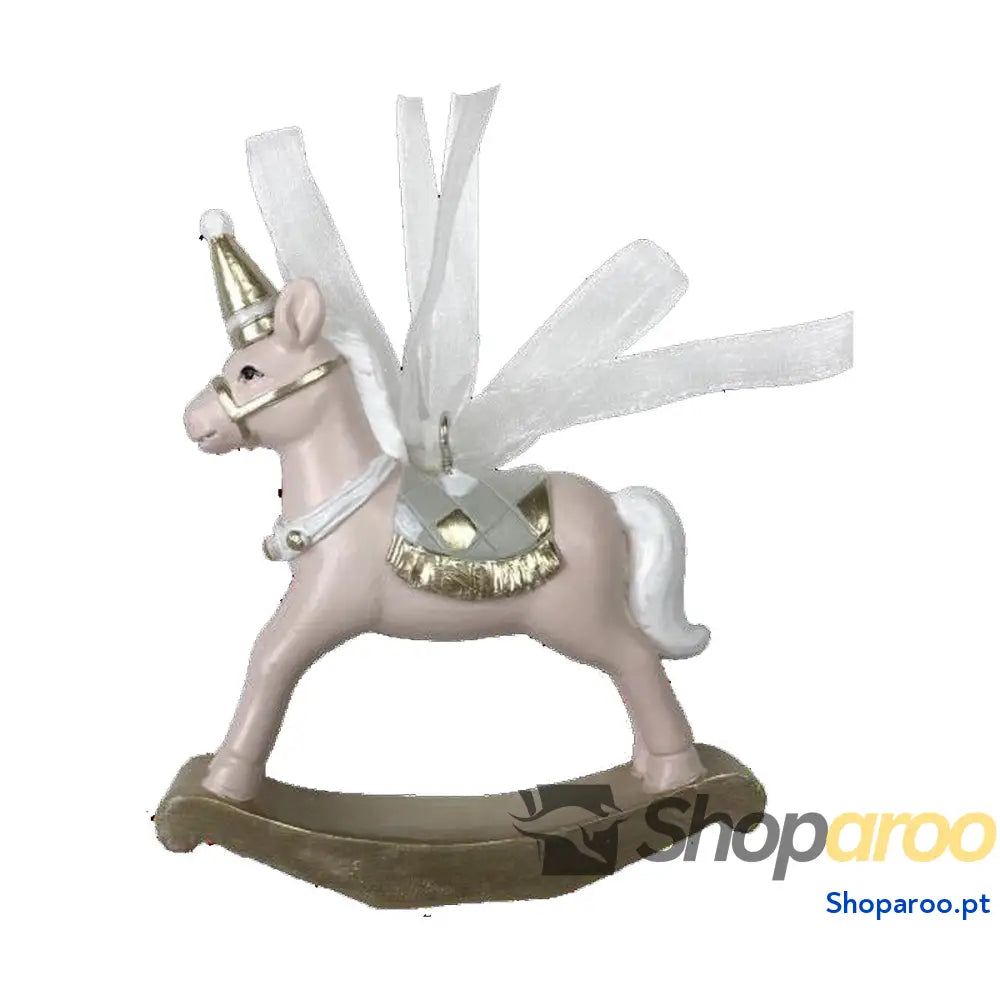 Adorno Natalício DKD Home Decor Cavalo Resina (6,5 x 3 9 cm) (2 Unidades)