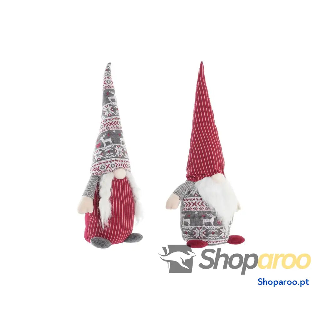 Adorno Natalício DKD Home Decor Gnomo Poliéster (24 x 14 58 cm) (2 Unidades)