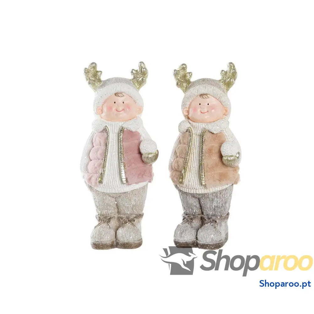 Adorno Natalício DKD Home Decor Meninos Magnésio (20,5 x 18 49,5 cm) (2 Unidades)