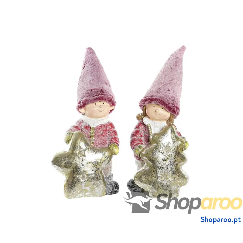 Adorno Natalício DKD Home Decor Meninos Magnésio (25,5 x 18,5 55 cm) (2 Unidades)