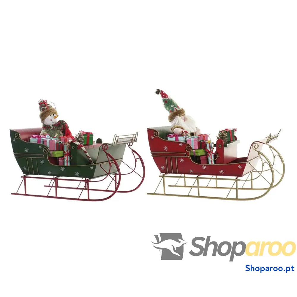 Adorno Natalício DKD Home Decor Metal (38 x 19 35 cm) (2 Unidades)