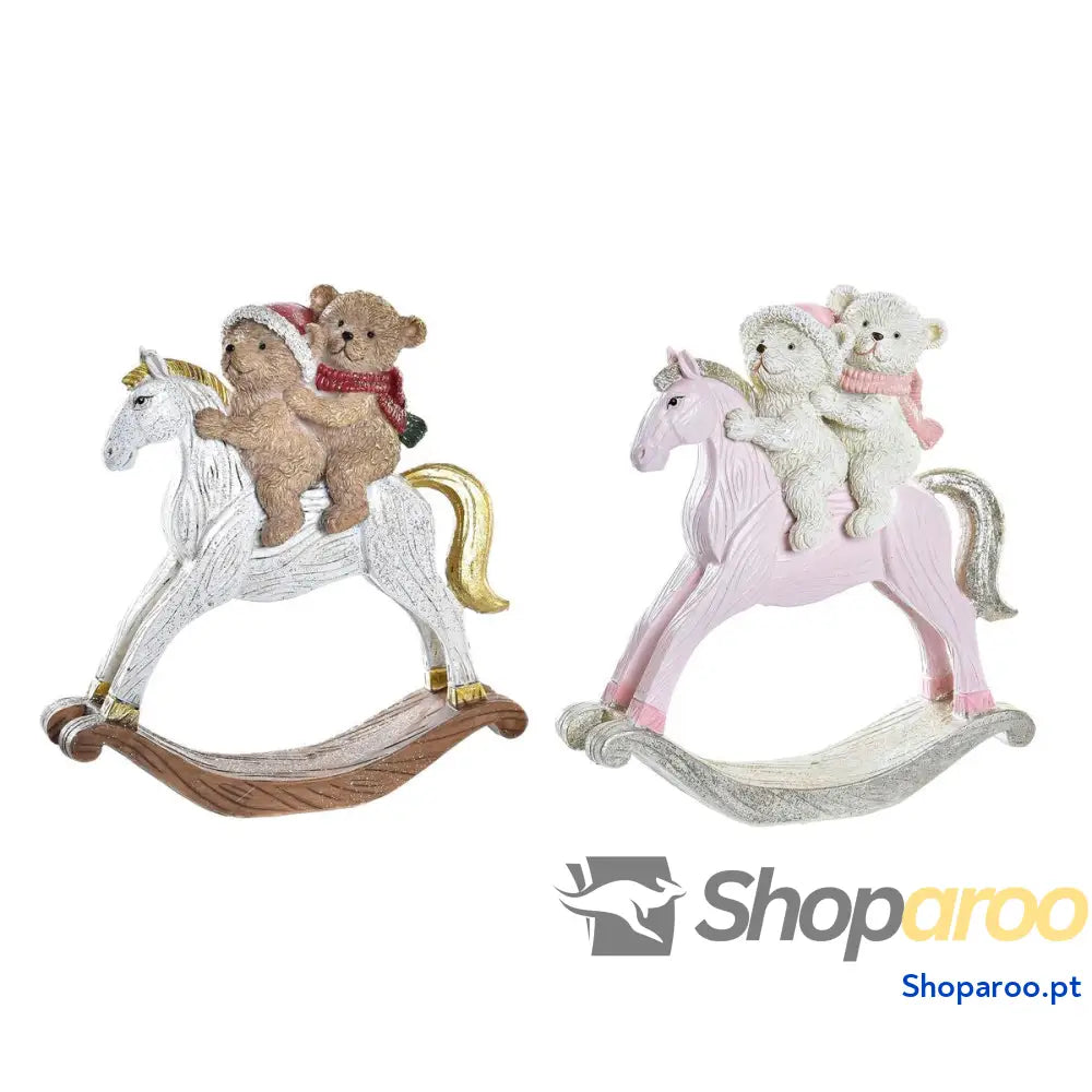 Adorno Natalício DKD Home Decor Resina (14 x 4,5 15 cm) (2 Unidades)