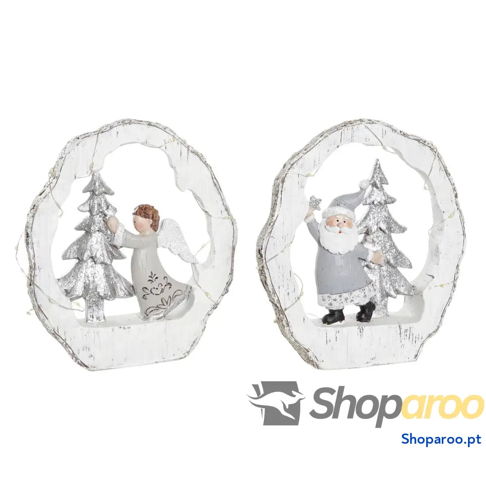 Adorno Natalício DKD Home Decor Resina (17 x 4,5 19 cm) (2 Unidades)